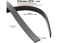 Alle - joint de glace, Citroën 2cv, joint du cadre Inox de la vitre fixe, dans la partie haute d