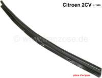 Citroen-2CV - profilé de protecteur de porte, Citroën 2CV, protection en plastique noir sur pied milie