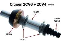 Citroen-2CV - butée caoutchouc de pot de suspension avec son assiette, 2CV, petit diamètre, refabricat