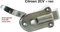 Citroen-2CV - serrure avant gauche de porte suicide, 2CV jusque 1964, serrure sans fermeture intérieure