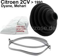 Citroen-2CV - soufflet de cardan, Citroën 2cv, gaine côté roue avec colliers et graisse pour 1 cardan