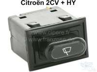 Citroen-2CV - bouton contact d'essuie-glace rectangulaire, 2CV, HY, tableau de bord dernier modèle