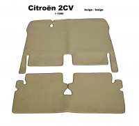 citroen 2cv tapis sol 121967 a 1990 moquette velours beige un liseret P18293 - Photo 1