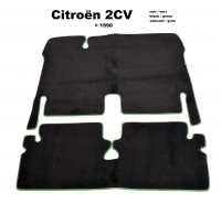 citroen 2cv tapis sol 121967 a 1990 moquette velours noir un liseret P18915 - Photo 1