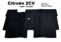 citroen 2cv tapis sol 1948 a 121967 moquette velours noir un liseret P18916 - Photo 1