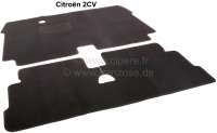 citroen 2cv tapis sol modele pedales rectangulaires moquette velours noir P18121 - Photo 1