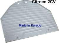 Alle - tôle de fond de coffre, Citroën 2CV, tôle électrozinguée plus épaisse que d'origine,