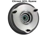 Citroen-2CV - tambour arrière, Citroën 2CV, pièce neuve avec son roulement, comprend : tambour, roule