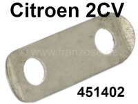Citroen-2CV - contreplaque métallique levier de direction sans gradin, 2CV années 50, n° d'origine 45