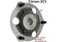 Citroen-2CV - flasque de roue avant 2CV ancien modèle, 8 dents, fixation des cardans