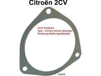 Citroen-2CV - frotteurs, Citroën 2CV, joint sous le couvercle de frotteur avant, n° d'origine A43692