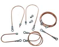 Citroen-2CV - tube de frein, Citroën 2CV de 06.1952 à 1964, jeu complet de tubes de freins avec raccor