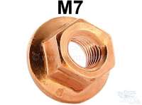 Alle - écrou cuivré M7 pour tubulure d'échappement par exemple. Il est important d'utiliser de