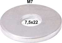 Sonstige-Citroen - rondelle M7 large, 7,5mm x 22mm, épaisseur 2mm