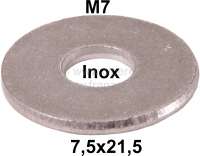 Sonstige-Citroen - rondelle M7 large en Inox, 7,5mm x 21,5mm, épaisseur 2mm