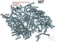 Citroen-2CV - vis 7mm, longueurs 12/16/20/25/30 (100 pces / 20 de chaque) + longueurs 40 (10 pces) + lon