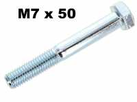 citroen 2cv visserie vis 7mmx50 galvanisee filetage uniquement sur une partie longueur fixer colonne P20122 - Photo 1