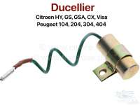 Sonstige-Citroen - condensateur Ducellier, Citroën HY, GSA, CX, Visa, Peugeot 204, 104, connecté sur fiche 