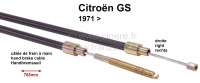 citroen cables freins a main cable frein gs apres P43031 - Photo 1