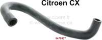 Alle - durite de refroidissement, pour le vase d'expansion, Citroën CX, n° d'origine 5475037