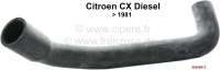 Sonstige-Citroen - durite de refroidissement, raccord inférieur au tube d'eau en métal, Citroën CX Diesel 