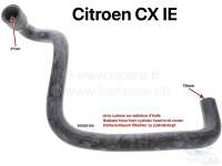 Sonstige-Citroen - durite de refroidissement, Citroen CX 25 IE, de la culasse au radiateur d'huile, diamètre