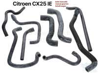 Sonstige-Citroen - durites de refroidissement, Citroën CX25 IE boîte manuelle, kit toutes durites de radiat
