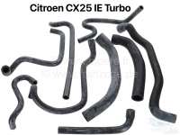 Sonstige-Citroen - durites de refroidissement, Citroën CX25 IE Turbo, kit toutes durites de radiateur avec l