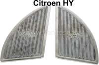 Alle - habillage de marchepied, Citroën HY, Robri gauche + droit en aluminium poli.