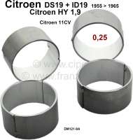 Citroen-DS-11CV-HY - coussinets de bielle + 0,25, ID DS 19 jusque 1965, HY 1,9, Traction, 47,75mm, n° d'origin