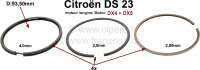 Citroen-2CV - segmentation, Citroën DS 23, alésage 93,5mm, moteurs DX4/DX5, segments pour 4 pistons, f