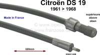 Alle - câble de compteur, Citroën DS de 1961 à 1969, partie sup., longueur 320mm, n° d'origin