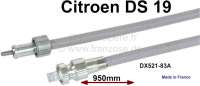 Citroen-2CV - câble de compteur, Citroën DS, boîte 4 vitesses, partie inf., côté boîte, longueur 9