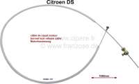 Citroen-DS-11CV-HY - verrouillage de capot, Citroën DS, câble de capot moteur, n° d'orig. DX861151