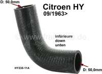 citroen ds 11cv hy circuit refroidissement durite radiateur a partir P48153 - Photo 1