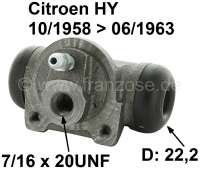 citroen ds 11cv hy cylindres frein arriere cylindre roue 101958 P44080 - Photo 1