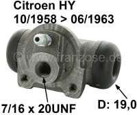 citroen ds 11cv hy cylindres frein arriere cylindre roue 101958 P44083 - Photo 1