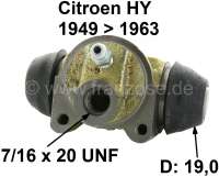 citroen ds 11cv hy cylindres frein arriere cylindre roue 1200kg P48217 - Photo 1