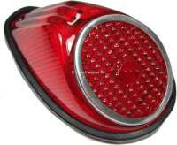 Peugeot - cabochon de feu arrière, Citroën Traction - 11cv et 15cv après 07.1952, côté droit, c