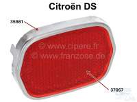 Citroen-DS-11CV-HY - catadioptre, Citroën DS berline + break, cadre en inox fin pour le catadioptre en plastiq