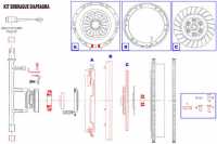 Citroen-DS-11CV-HY - embrayage, kit complet, Citroën Traction 7cv et 11cv, embrayage à diaphragme adaptable d