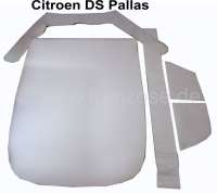 Alle - ciel de toit, Citroën DS Pallas, tissus gris-beige clair sur mousse, épaisseur env. 7mm,