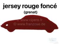 Alle - accoudoir central complet, Citroën DS, jersey velours grenat