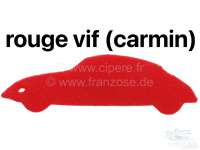 Alle - accoudoir central complet, Citroën DS, jersey velour rouge