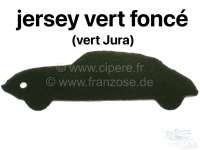 Citroen-2CV - accoudoir central complet, Citroën DS, jersey velours vert