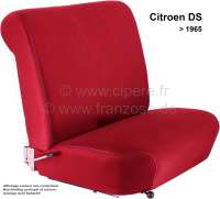 Citroen-DS-11CV-HY - garnitures de siège rouges, Citroën DS jusque 1967, tissus Jersey rouge foncé sans impr