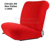 Citroen-DS-11CV-HY - garnitures de siège rouges, Citroën DS jusque 1967, tissus Jersey rouge vif (carmin) san