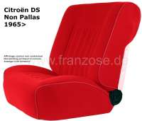 Citroen-DS-11CV-HY - garnitures de siège rouges, Citroën DS confort et ID à partir de sept 1968, jersey velo