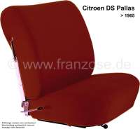 Citroen-DS-11CV-HY - garnitures de siège rouges, Citroën DS Pallas jusque 1967, tissus Jersey rouge foncé sa