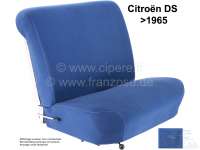 Citroen-DS-11CV-HY - garnitures de siège bleues, Citroën DS et ID jusque 1967, dossier de forme basse, tissus